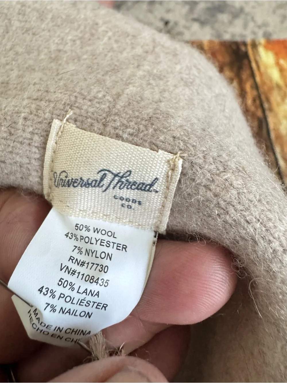 Universal Thread Wool Blend Bucket Hat Oatmeal Neutral